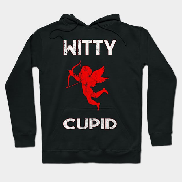 Witty Cupid Valentines Day Gift Hoodie by familycuteycom